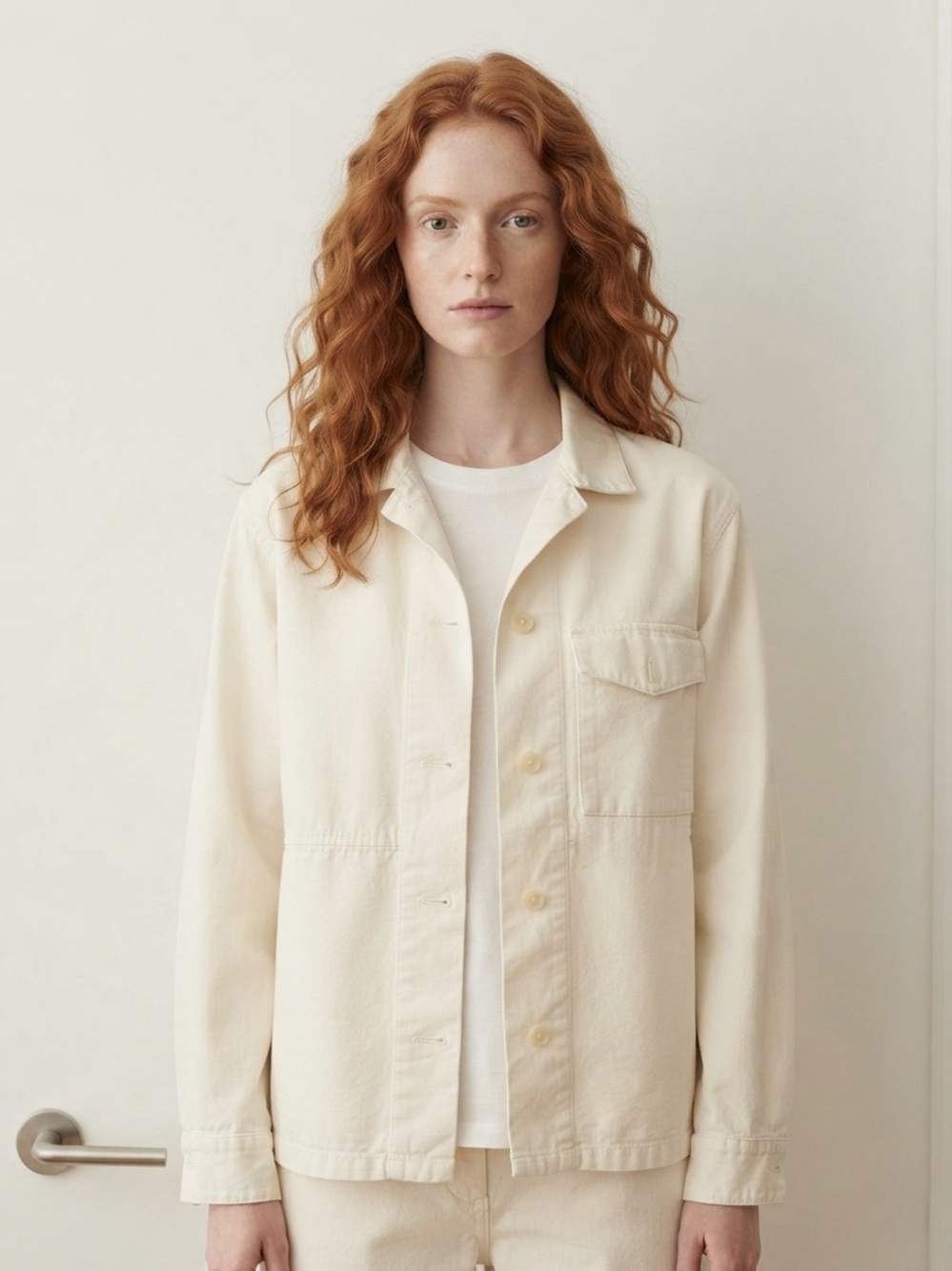 Margaret Howell for Tate Off-White Cream Utility Jacket Workwear Overshirt
